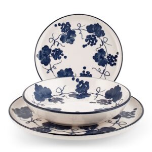 Servizio tavola 18 piatti stoneware nordic provence H&H Lifestyle
