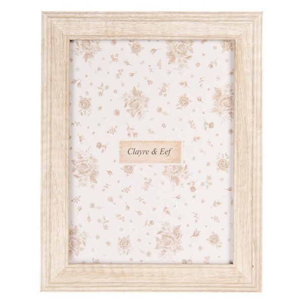Cornice per foto 13x18 cm Beige Prodotto in legno Clayre