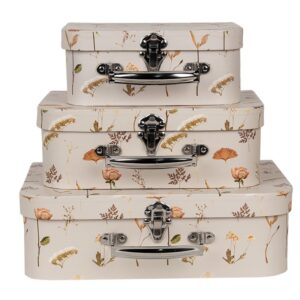 Set valigie 30x21x9 25x18x9 16x8cm Clayre