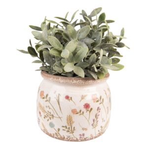 Vaso portapianta rosa beige    20x15cm Clayre