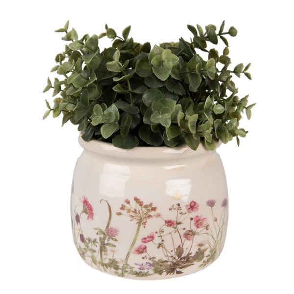 Vaso portapianta beige rosa  16x13cm Clayre