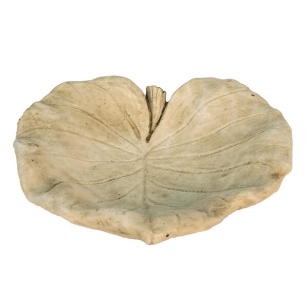 Mangiatoia per uccelli foglia beige 22x22x6cm Clayre
