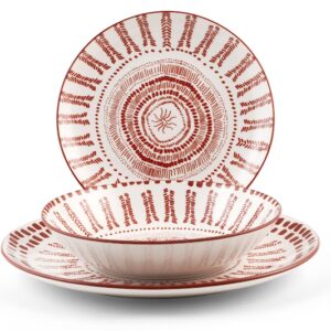 Servizio tavola 18 piatti voyage in porcellana decorato H&H Lifestyle