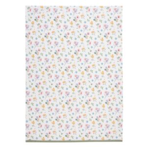 Asciugamani da cucina 50x70 cm Bianco Verde Cotone Fiori Asciugamano da cucina Clayre