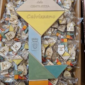 Chiave con tag la chiave dellla gentilezza dipinta a nano 150cm 4673