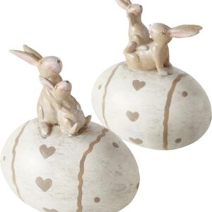 Coniglietto con uovo Norberta 10x7  H.11cm Magnus