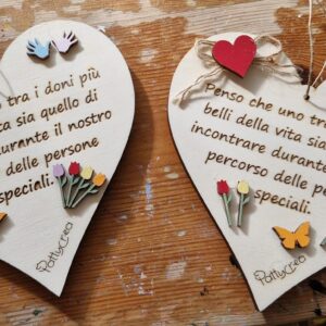 Cuore con frase H.15cm Pattycrea