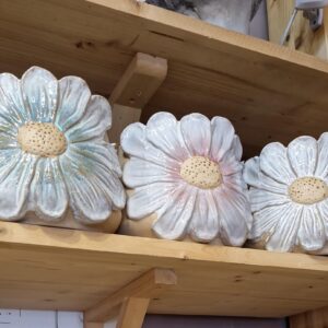 *Vaso a fiore ceramica bianco d14,5 h14,4