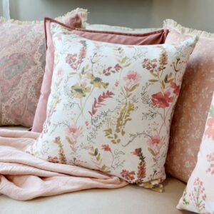 Federa Aix cuscino con fiori di campo  wl50 50cm cream Chic Antique