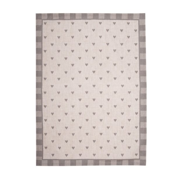 Strofinaccio beige grigio 50x70cm Clayre