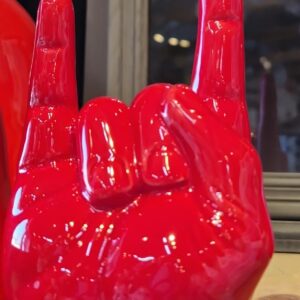 Mano rossa corna grande 12cm