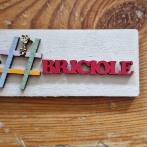 Portachiavi  personalizabile frase dipinta a mano 9x4cm 4700