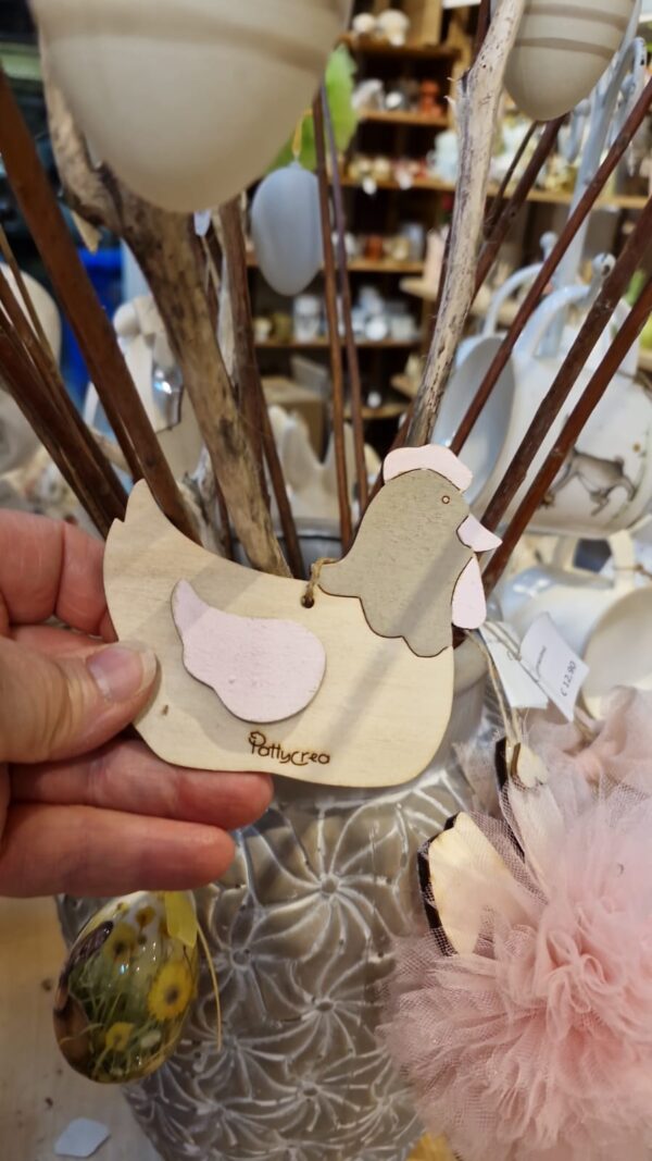 Segnaposto gallina personalizzabile 10cm
