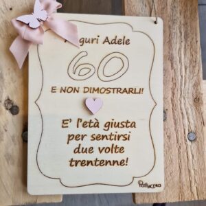 Targa compleanno 15cm