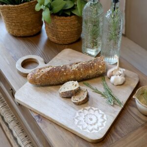 Tour Tapas Board con intagli H1,5/L40/W30 cm natura Chic Antique