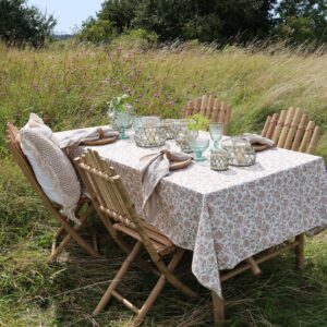 Tovaglia Aix con stampa floreale 240x140 cm cream Chic Antique