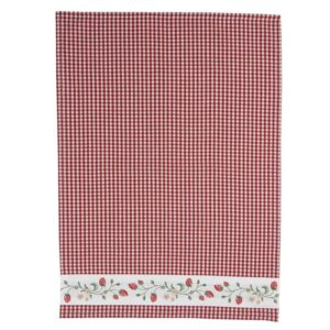 Strofinaccio da cucina 50x70 cm Bianco Rosso Cotone Fragole Clayre