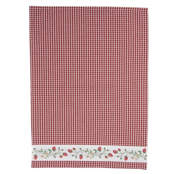 Strofinaccio da cucina 50x70 cm Bianco Rosso Cotone Fragole Clayre