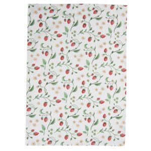 Strofinaccio da cucina 50x70 cm Bianco Rosso Cotone Fragole Clayre