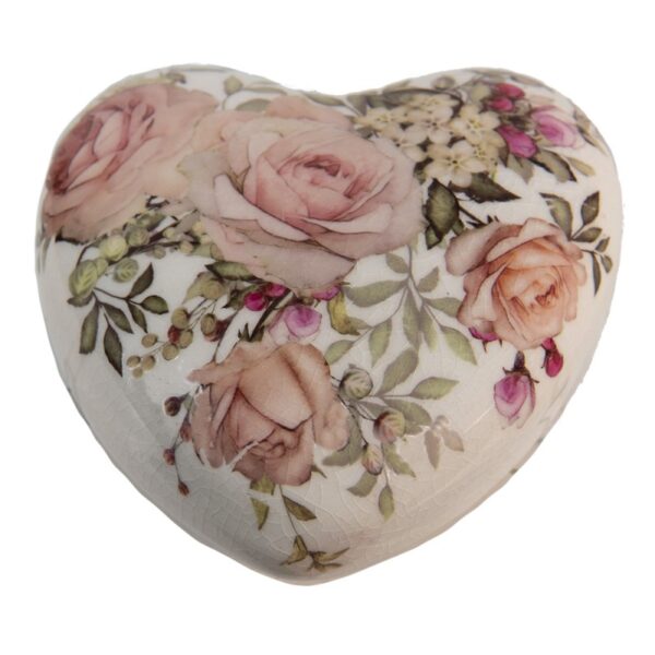 Decorazione cuore 11x11x4cm clayre eef
