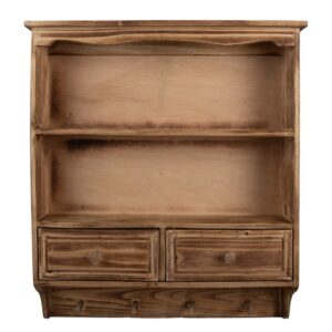 Mensola da parete 56x13x60 cm Marrone Legno Clayre eef