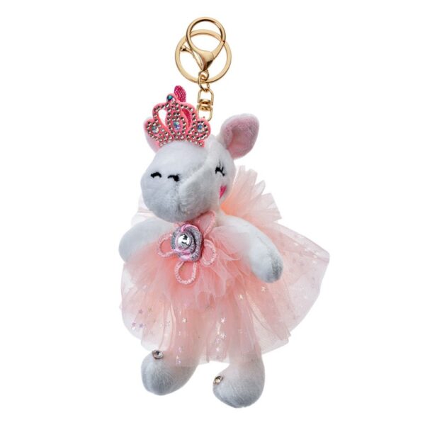 Portachiavi unicorno rosa clayre eef