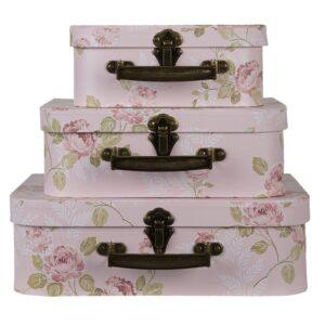 Set valigie 30x21x9 25x18x9 16x8cm Clayre eef